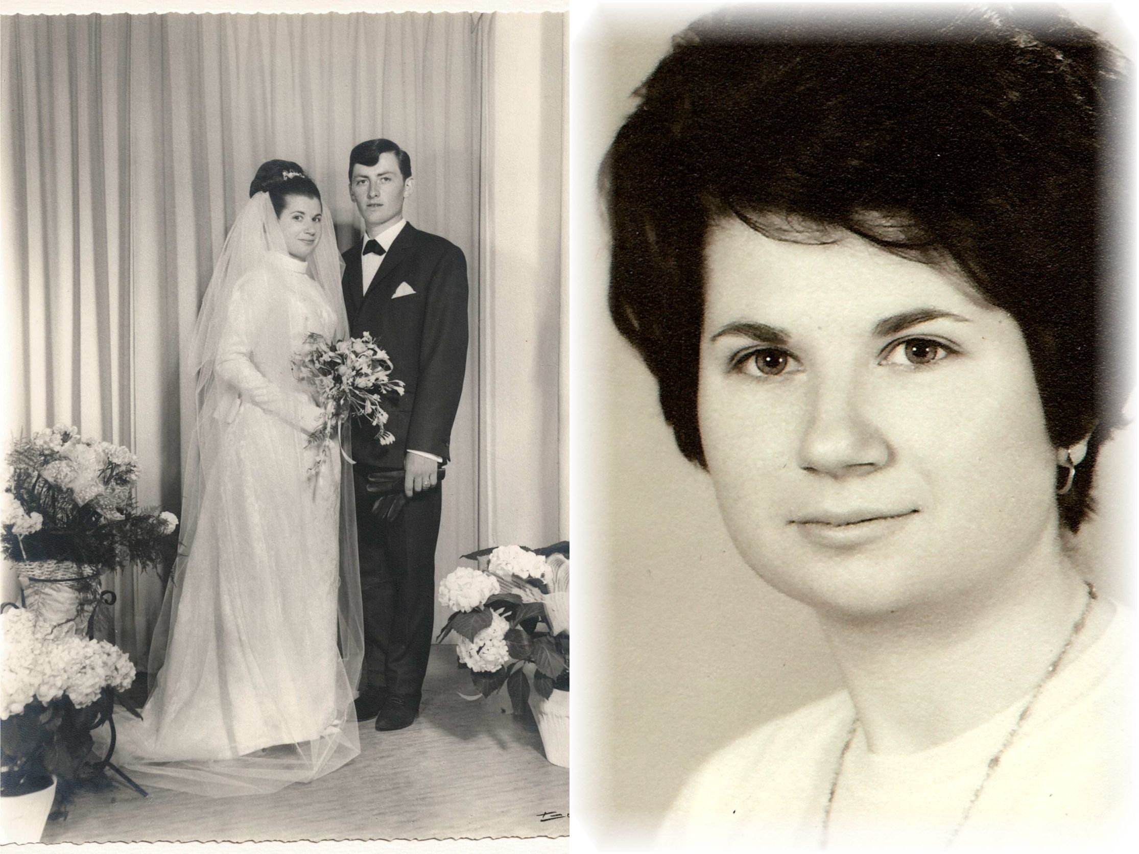 Mix portrait de Michèle + mariage